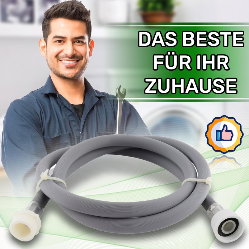 Inlet Hose Extension for Washing Machine Hose or Dishwasher Hose