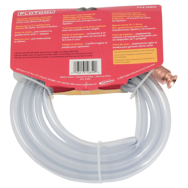 FloTool 10801 Shaker Siphon with 6' Anti-Static Tubing
