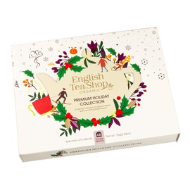 English Tea Shop Organic Premium Holiday Collection Gift Pack - 48 Tea Bags Sachets - 6 Different Flavours.
