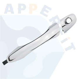 APPERFiT Exterior Door Handle w/Lock Cover End Cap for Front Door Left Driver Side Chrome Compatible with Kia Sorento 2016 2017 2018 2019 2020 Replaces 82651-C5010 82652-C5010