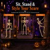 Sintuff Halloween Swinging Skeleton on Swing, Swinging Outdoor Ghost Decor