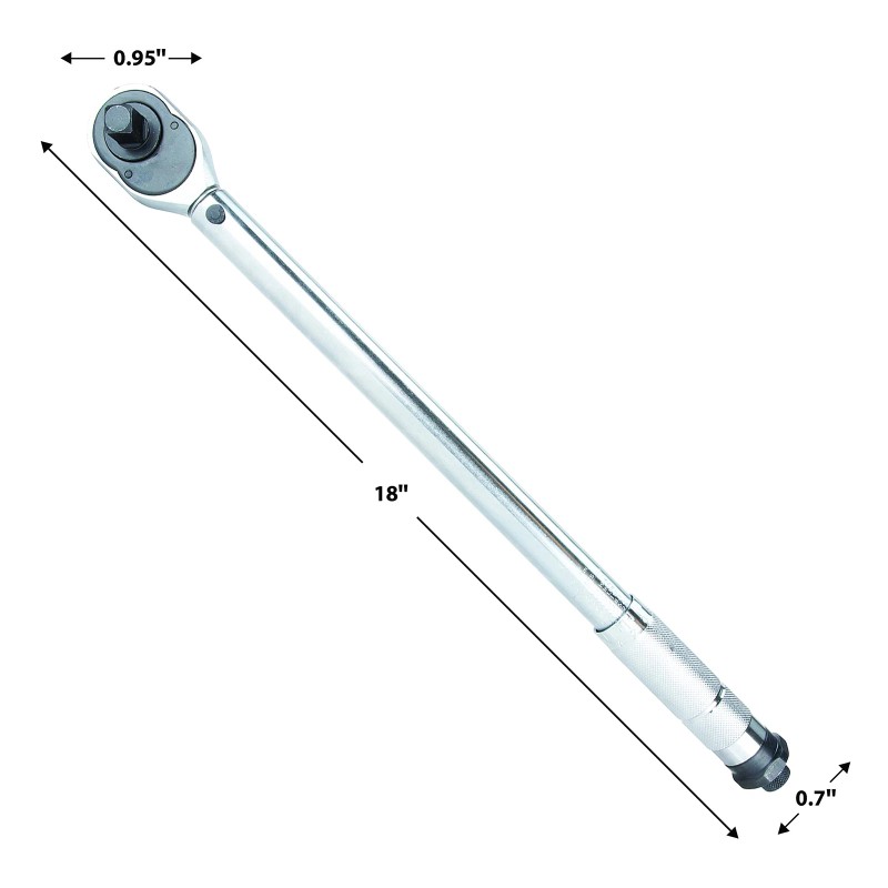 Performance Tool M200DB 1/2-Inch Drive Click Torque Wrench (10 to