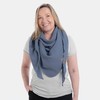 Knit Factory - Liv Triangle Shawl - jeans colour