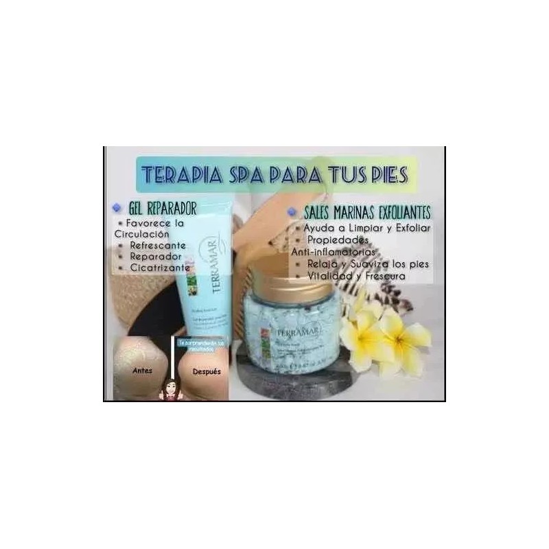 Terramar Set Spa Para Pies Terramar - Sales Marinas Exfoliante