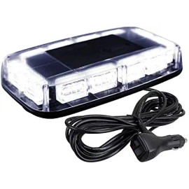 48-LED High Visibility Emergency Safety Warning Light Bar for Roof Top Mini LED Light Snow Plow Trucks Construction NewLight Color: White, Rated Power: 48, Beam Angle: Spot