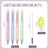 SPOKKI 8 Stück Radierbarer Kugelschreiber, 0.5mm Gelstifte Radierbar, Einziehbare Radierbare