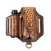 Tourbon Men's EDC Leather Pouch for Belt Multitool Sheath Folding