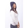 CLASSE77 Wool hat (70%) cashmere blend (30%) with ribbed lapels,