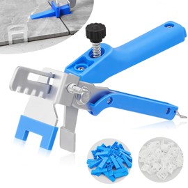 Saker Tile Leveling System 1/16 Inch with Tile Plier, 500pcs Tile Leveler Spacers Clips and 100pcs Reusable Wedges for Wall/Floor Tile Adjustment, Tile Tools Set for Ceramic Tile Stone Installation