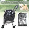 Anwangda Dog Stroller Cover Clear, Magic Sticker Foldable Waterproof Carrier,