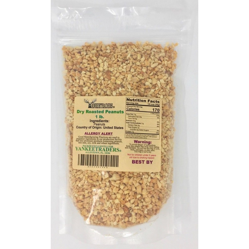 Yankee Traders Brand, Granulated Dry Roasted Peanuts, 1 Pound
