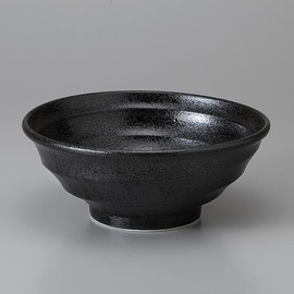 Ale-net Ramen Donburi, Set of 3, Ramen Bowl, Noodle Bowl, Naruto Black Rice Bowl 6.8