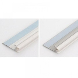 1m PVC Door Bottom Draft Stopper & Gap Sealer for Entryway Doors PVC Wood 1m 2ea