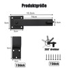 Pack of 8 Lockable Door Bolts, 15.2 cm Sliding Door