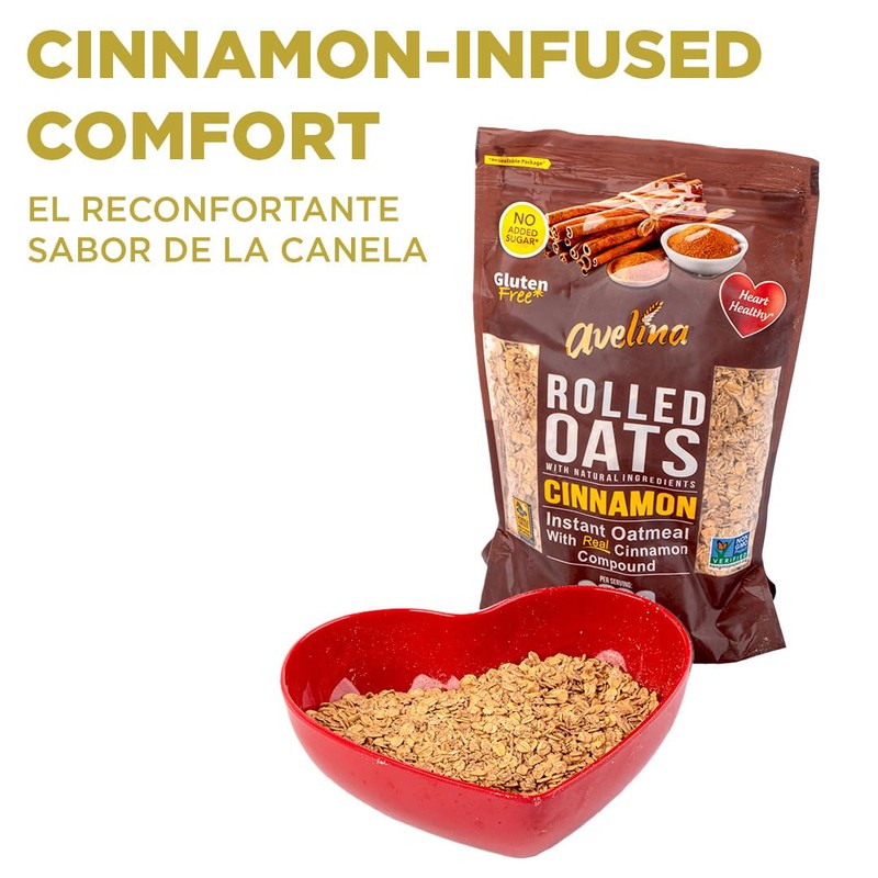 Avelina Cinnamon Instant Oats With Added Cinnamon - 12.3 oz.