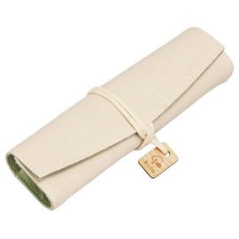 Pen Case "Kiro" (Green Leaves Color), Roll Type)