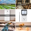 KETOTEK Plug in Thermostat Timer Temperature Controller Outlet with Backlight,
