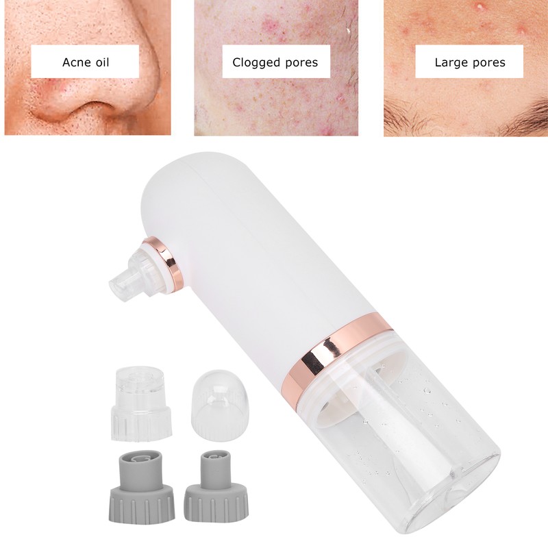 Small Bubble Pore Cleaner 4 Suction Head Electric Blackhead Removal