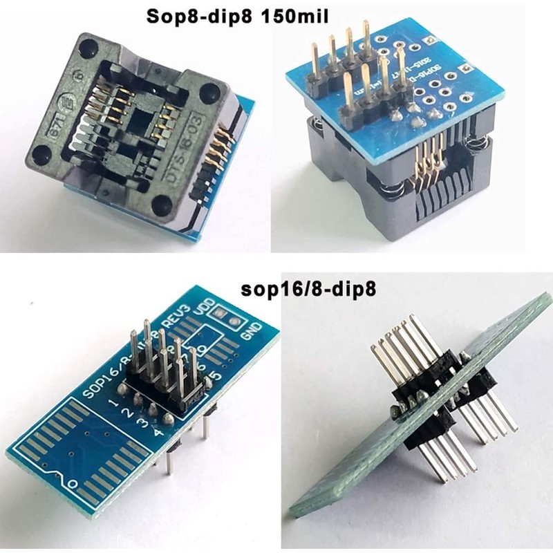XGOIENZI 14pcs SOP scoket MCU Test Socket Programming Adapter IC