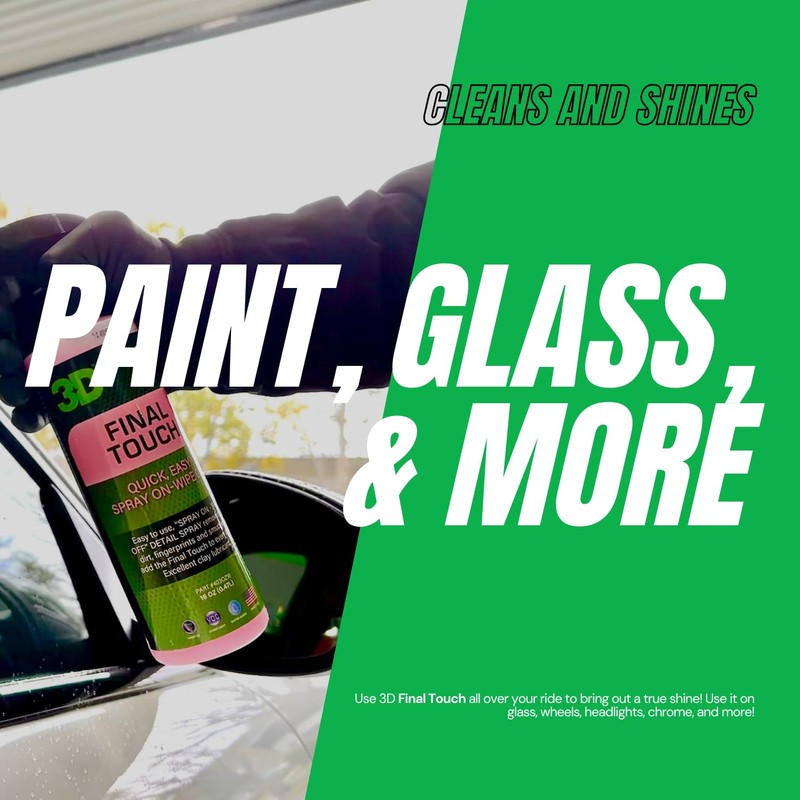 3D Final Touch Quick Detail Spray - Easy Spray On,