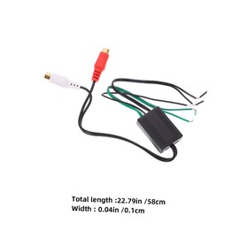 CHILDWEET 2pcs Car Speaker Connector Adapter Cable for Subwoofer to Speaker Wire Versatile Audio Output Converter for Home and Durable Design for Effortless Use