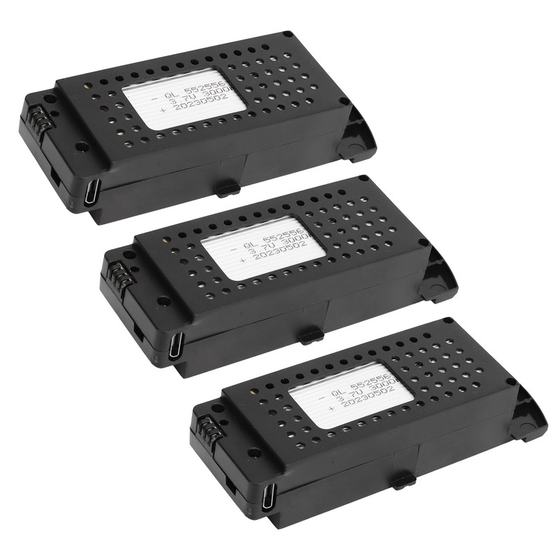 3 Pcs Lithium Battery for Remote Control Aircraft 3000mAh RC