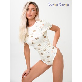 Carve Curve Adult Onesie Pajamas Cute Pjs Womens Onesie Adult Onesie Plus Size Pajama Onesie Adult Cute Onesie Cotton Bodysuit Cute Pajamas For Women Onesie For Women Adult Onesie For Women Pajamas M