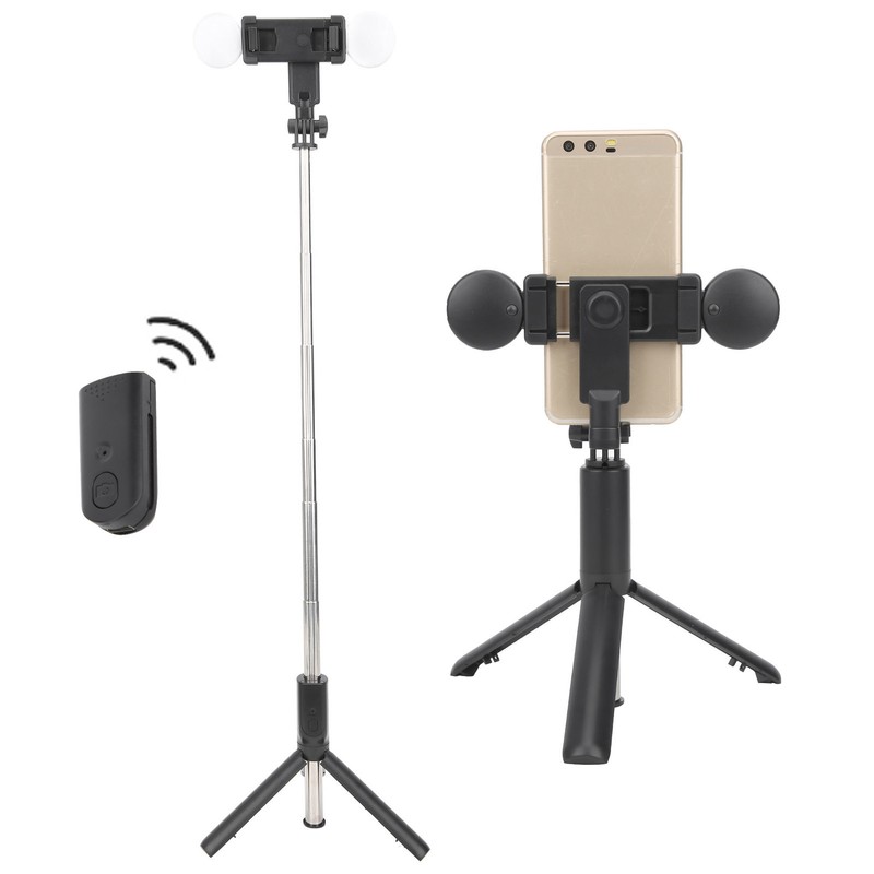 Selfie Stick Handheld MultiFunctional Foldable Live Tripod Portable Double Fill