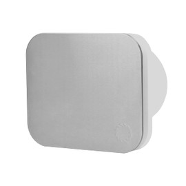 Turbionaire Trend 100 SSS Extraction, Extraction, Ventilation for Bathroom, Kitchen, Wall/Ceiling, Stainless Steel Front Plate, Diameter 100 mm, 35 Pa, Check Valve, 33 dB, IPX4