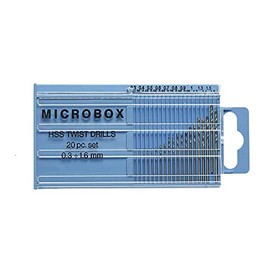 Expo 20pc HSS Drill Set 0.3-1.6mm Microbox # 1152