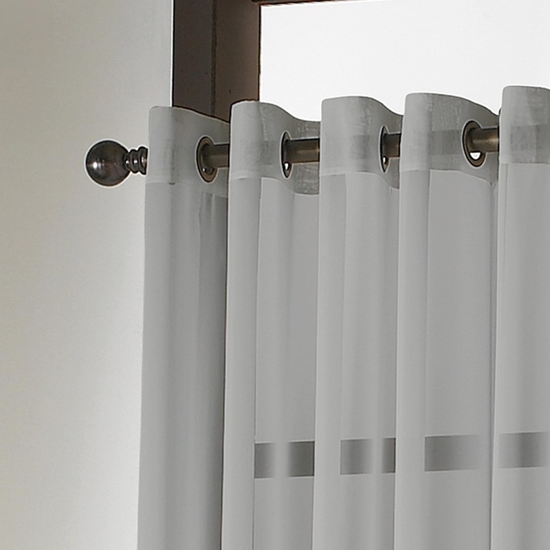 Curtainworks Soho Voile Sheer Grommet Curtain Panel, 59 by 84",