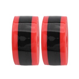 2 Rolls Bike Tire Liner Protection Strip, Road & Mountain Bike Tube Flat Protector Puncture Proof TPU Tire Liner (Red and Black, 38 * 1.0 * 2300)