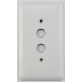 Classic Accents Rounded White Switch Plates - (1 Gang Push Button Light Switch)