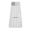 Round Key Bluetooth Foldable Keyboard with Touchpad Universal 140mAh Wireless