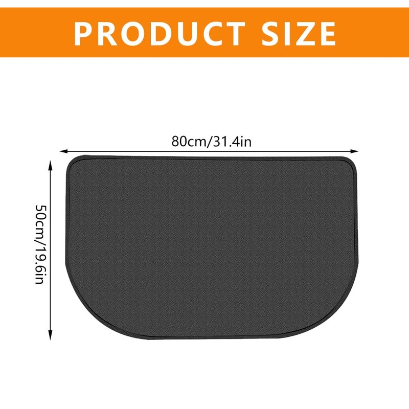 KUWUNG Spark Protection Plate for Fireplace, 80 x 50 cm,