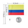 Colombia Flag Colombian Table Desk Small Mini Flags Decorations