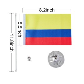 Colombia Flag Colombian Table Desk Small Mini Flags Decorations