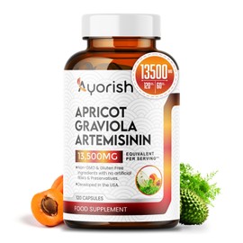 Apricot Fruit 15:1 Graviola Fruit 10:1 Artemisinin 10:1 Extract Capsule 1000 mg Serving (120 Count)