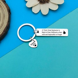 Dabihu Instructor Keychain Thank You Gifts for Instructors Appreciation Gifts for Nursing Clinical Instructor Fitness Coach Gift Graduation Retirement Gift for Professor Mentor Teacher Jewelry