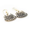WINDALF Viking Earrings Odins Raven 1.7 cm Nordic Earrings Bronze,