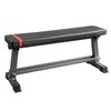 Fitness Maniac Flat Weight Bench with Built-in Dumbbell Rack Workout