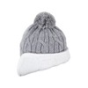 Sterntaler Knitted Hat with Bobble (Strickmütze) - Grey (Silver Mel.