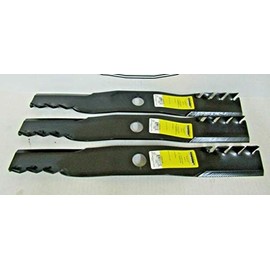 XHT 3 USA Predator Mulching Blades Compatible with KUBOTA K5647-34340 ZD326S ZD21F-60P 60" Cut 1-1/8