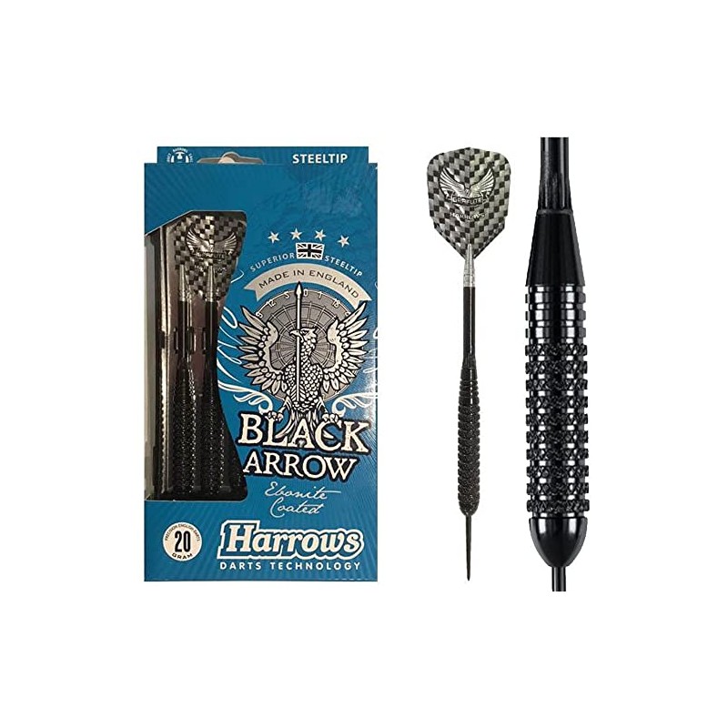Harrows Black Arrow Darts - Black, 22 g