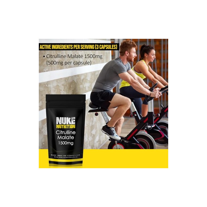 Nuke Nutrition L Citrulline Malate Capsules 1500mg - High Strength