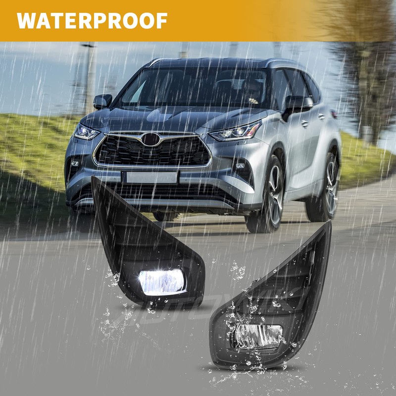 AUTOWIKI LED Fog Lights Set for 2020 2021 Toyota Highlander