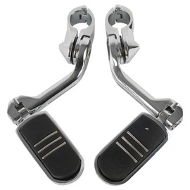 TCMT Highway Pegs Fit For Harley Softail Sportster Electra Road Glide Road King Street Glide with 1.25" Engine Guard 1 1/4 Highway Bar