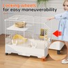 Oneluck Bunny Cage Indoor Rabbit Hutch with Pull Out Tray