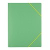 D.RECT Corner Folder with Elastic Band Made of PP Green