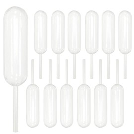 Cupcakes Pipettes, 50PCS 4ml Clear Plastic Transfer Liquid Dropper Pipettes, Suitable for Chocolate or Strawberries Cupcakes, Ice Cream, Mini Cakes, Waffles, Children's Painting, Kitchen Supplies